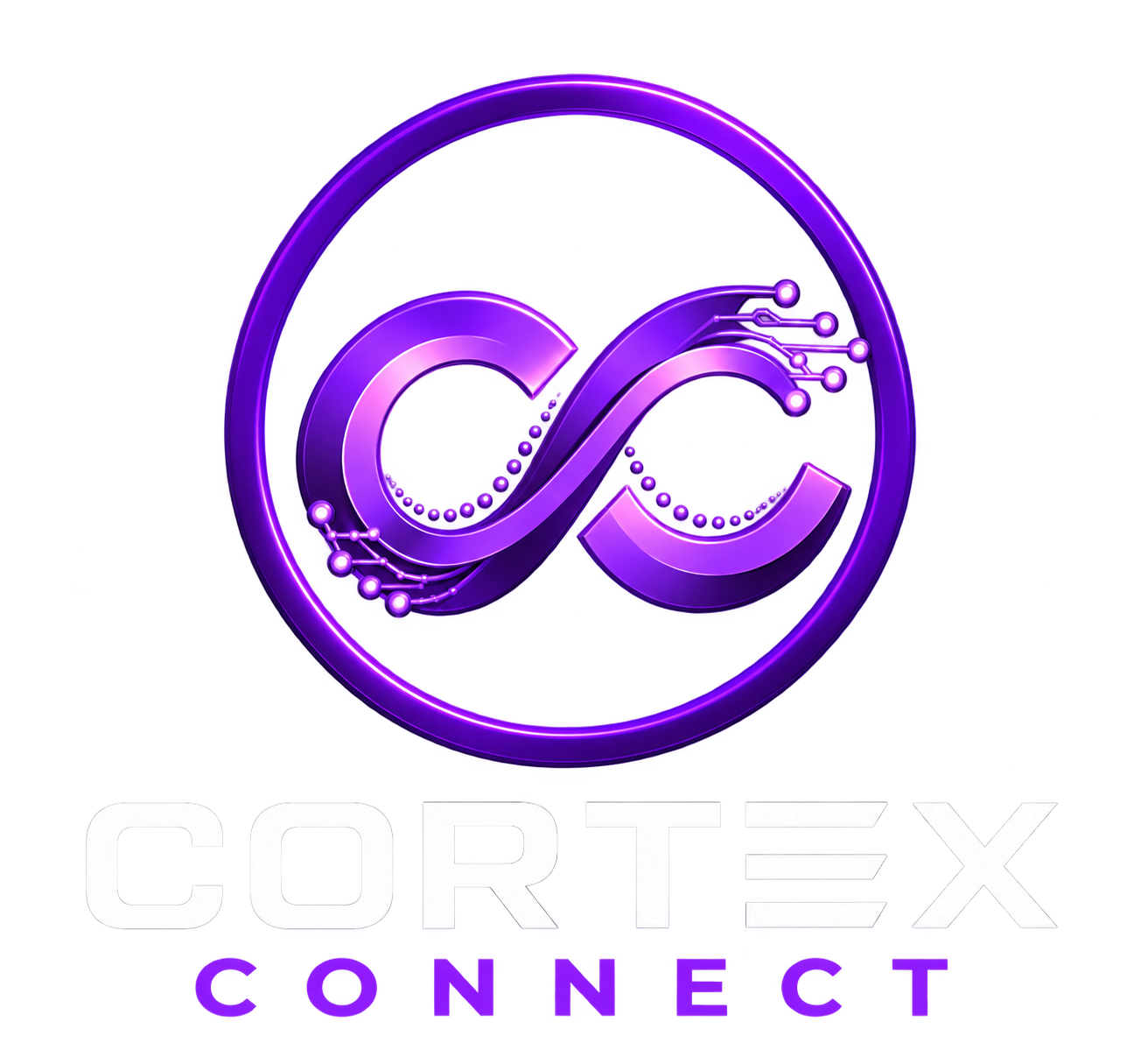 Cortex Connect — the connected double-C symbol and approved wordmark